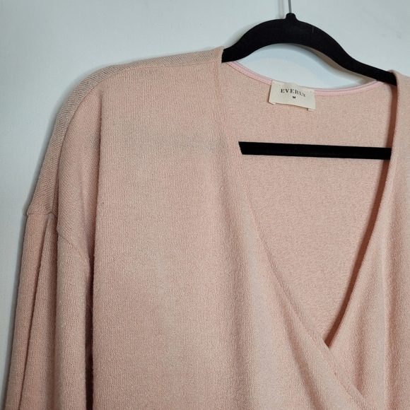 Everly Pink Crossover Long Sleeve Top - Picture 6 of 11